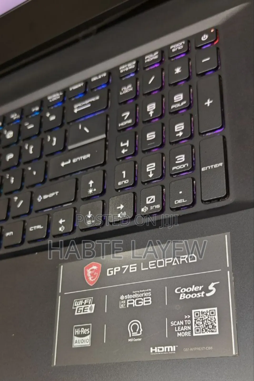 New Laptop MSI GP75 Leopard 16GB Intel Core I7 SSD 1T