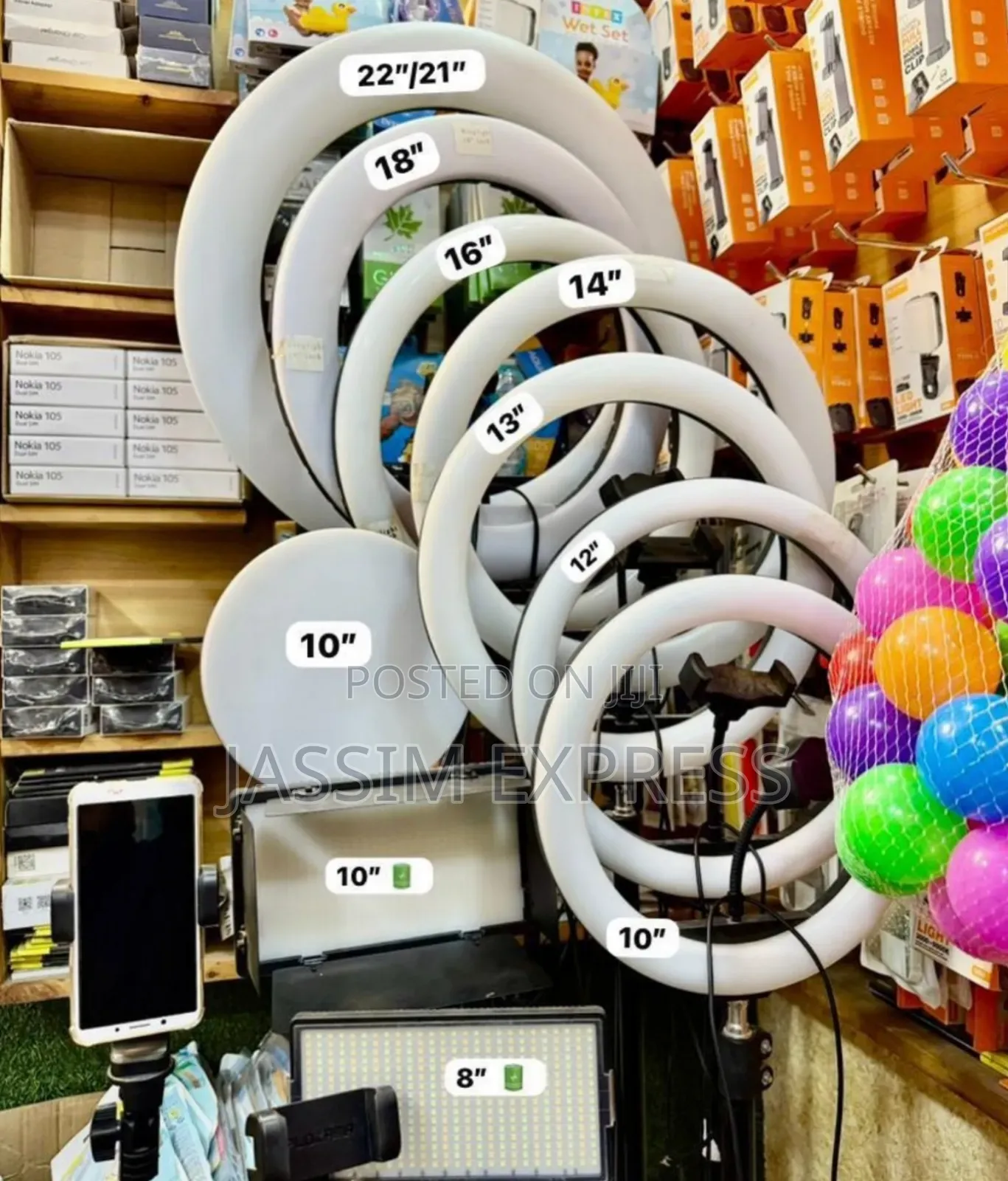 Ringlight እና Filllight (በፍሬም በብዛትም አለ )