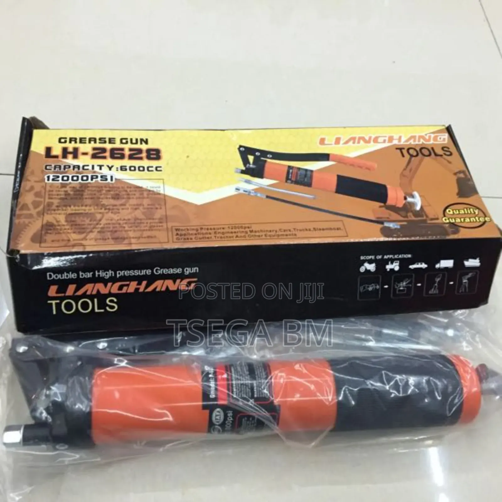 Lh 600cc Double Piston Grease Gun
