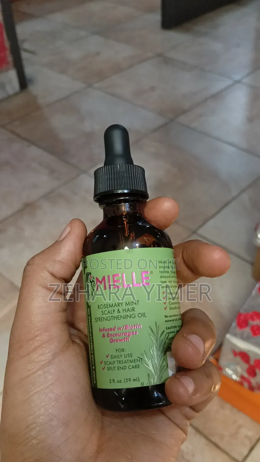 Mielle Rosemary Hair Oil for Damaged Hair Type