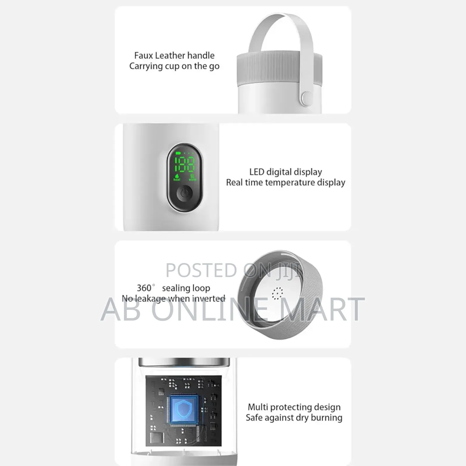 Portable Rechargeable Electric Kettle