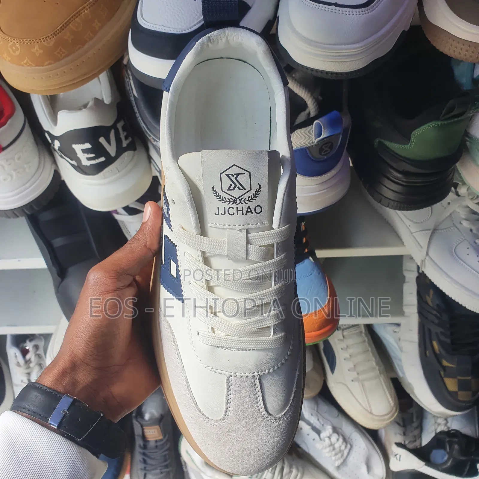 Stylish White Casual Sneakers [On Hand]