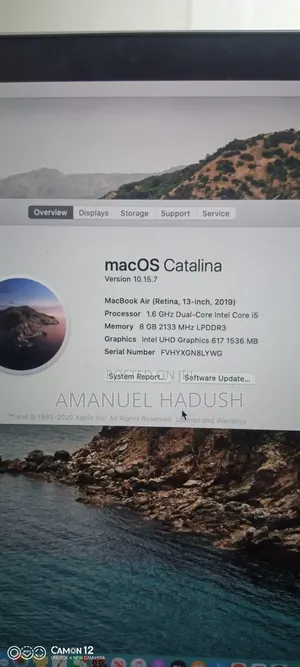 Laptop Apple MacBook Air 2019 8GB Intel Core I5 SSD 128GB