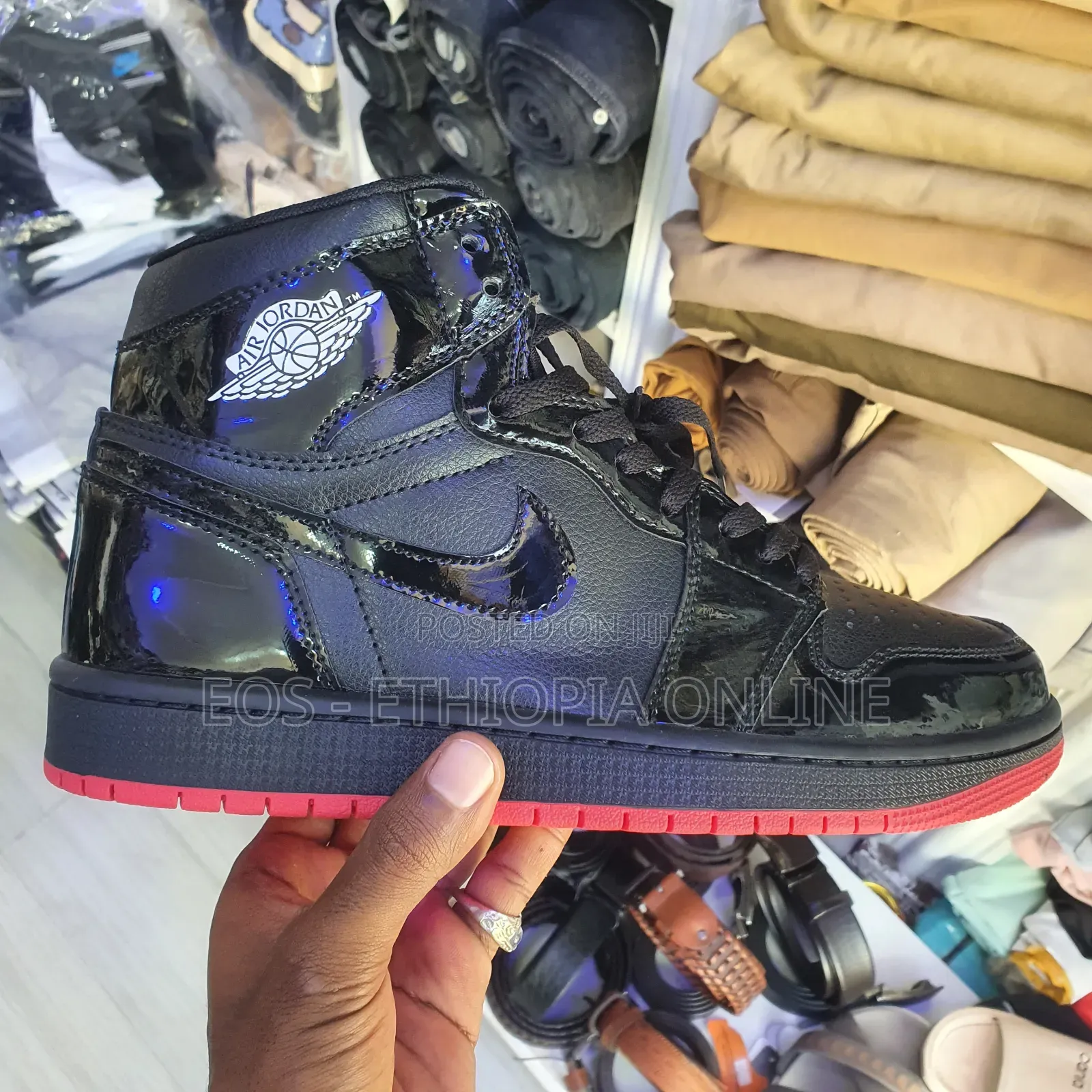 High Cut Jordan 1 Blue and Red Colors Sneakers [On Hand]