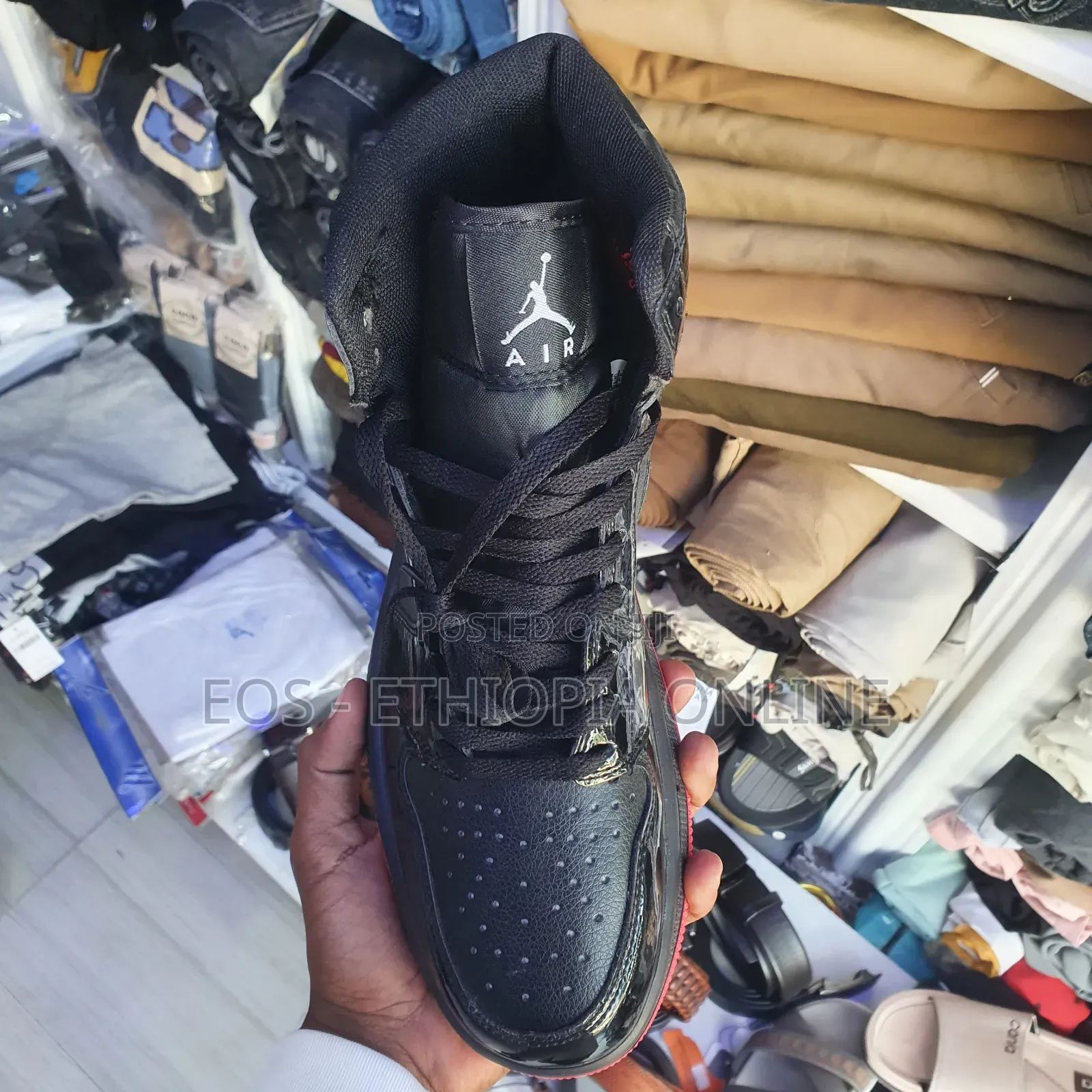 High Cut Jordan 1 Blue and Red Colors Sneakers [On Hand]