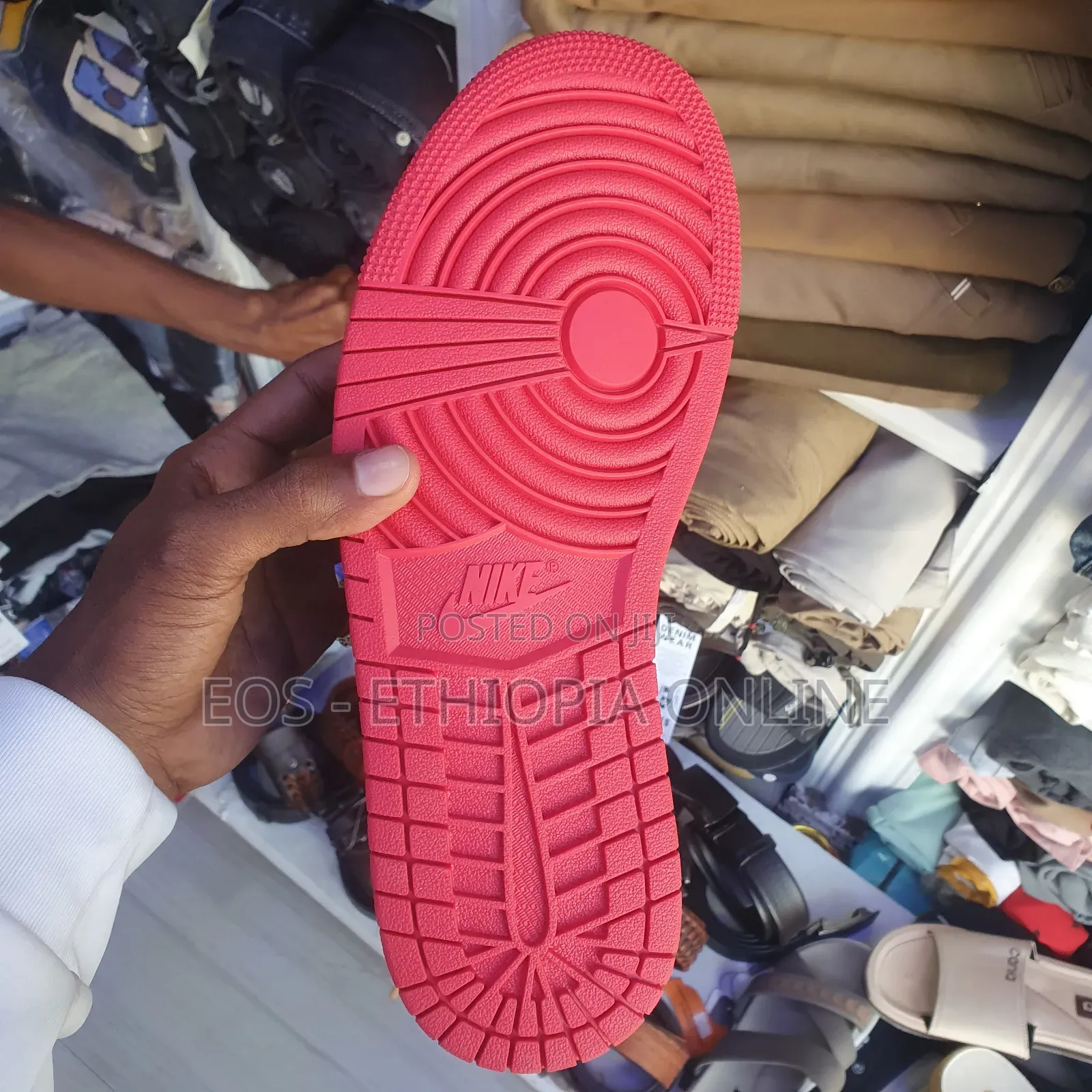 High Cut Jordan 1 Blue and Red Colors Sneakers [On Hand]