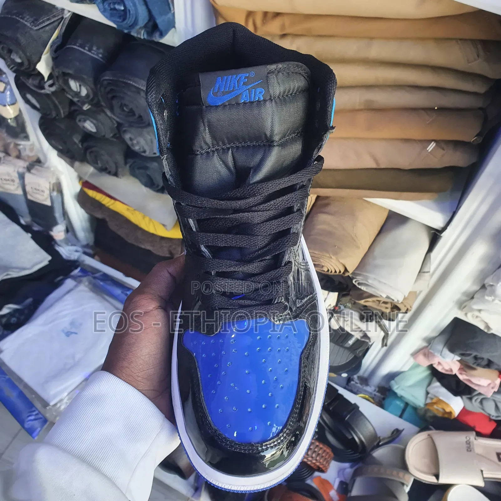 High Cut Jordan 1 Blue and Red Colors Sneakers [On Hand]