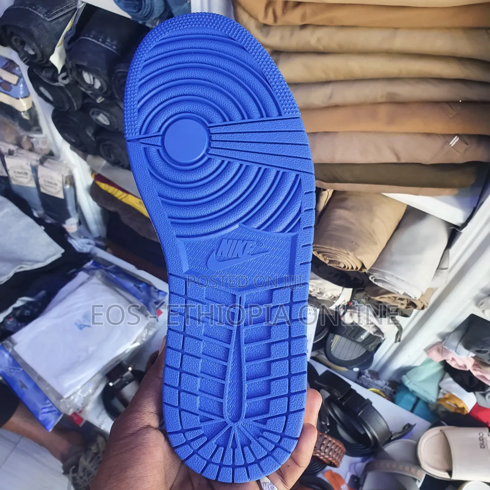 High Cut Jordan 1 Blue and Red Colors Sneakers [On Hand]