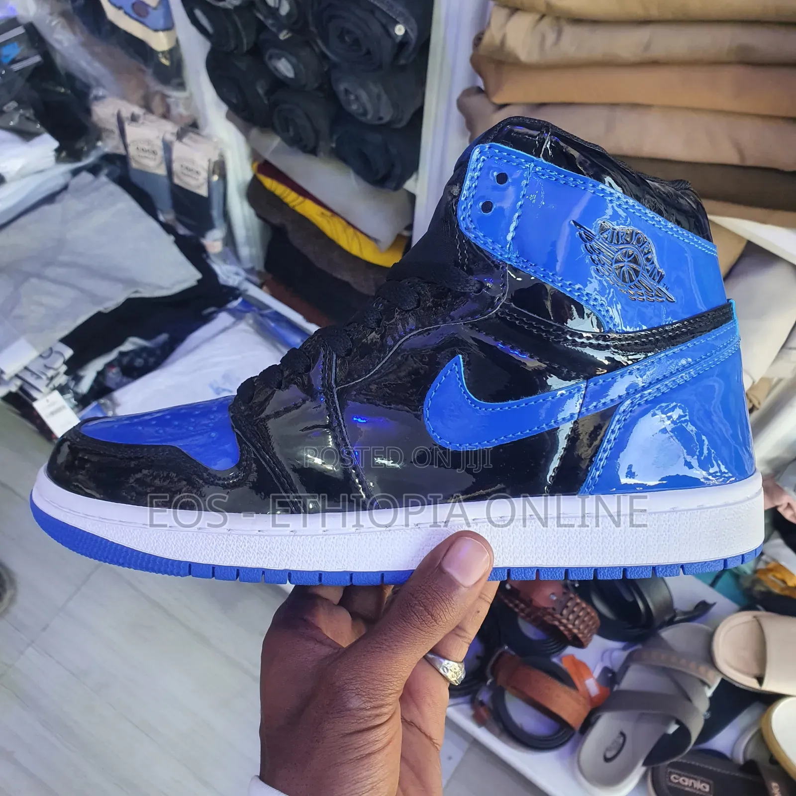 High Cut Jordan 1 Blue and Red Colors Sneakers [On Hand]