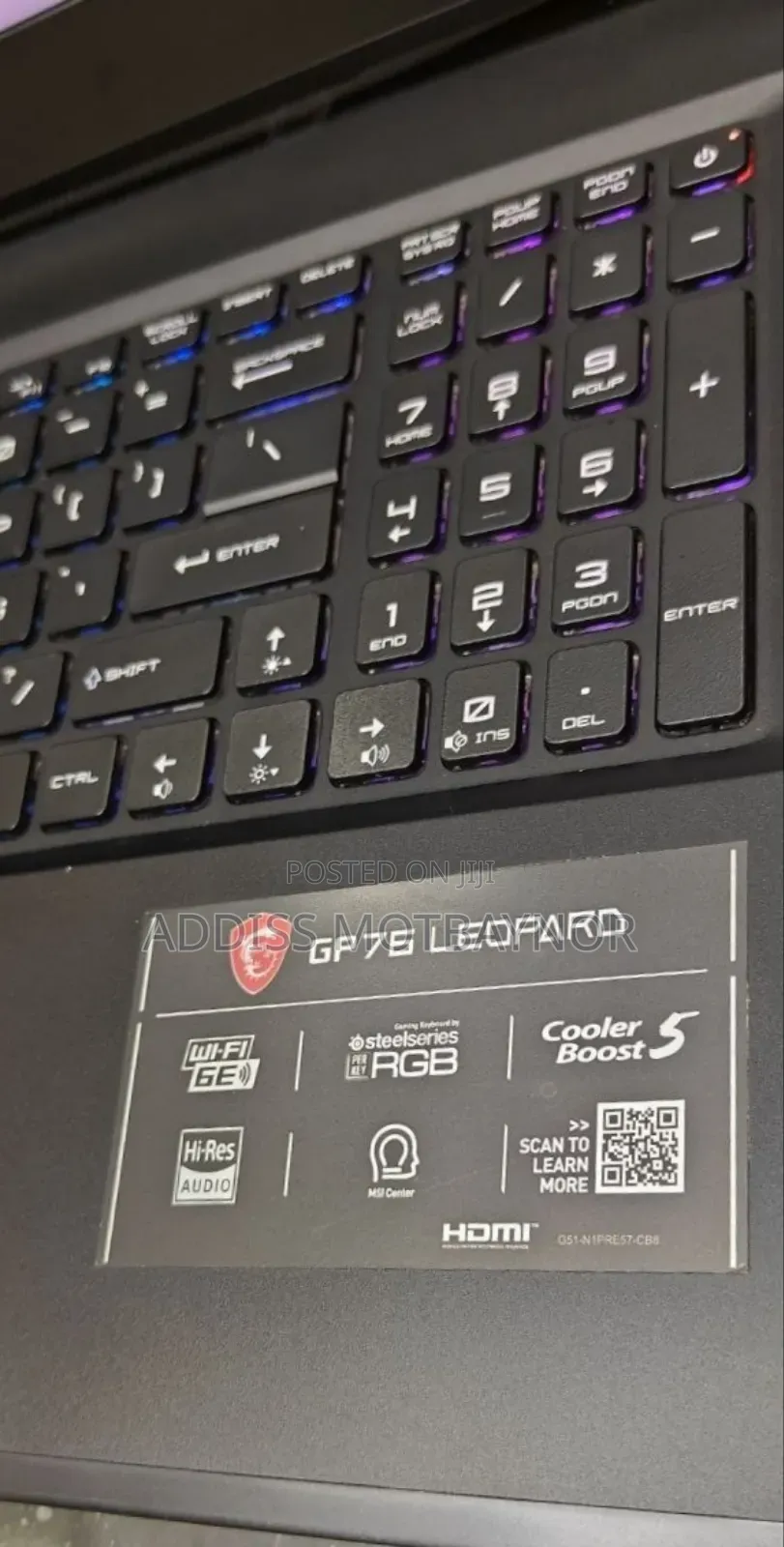 New Laptop MSI GF63 16GB Intel Core I7 SSD 1T