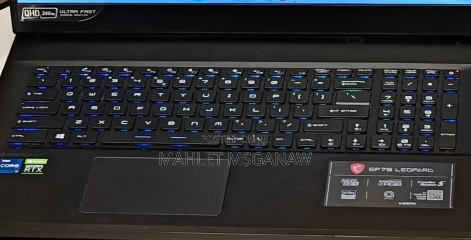 New Laptop MSI GP75 Leopard 16GB Intel Core I7 SSD 1T