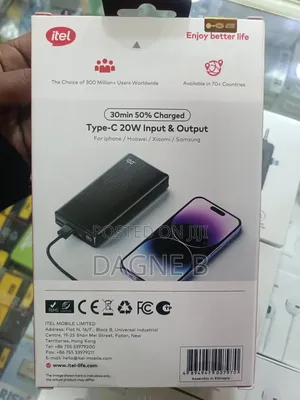 Itel 20,000mah Power Bank