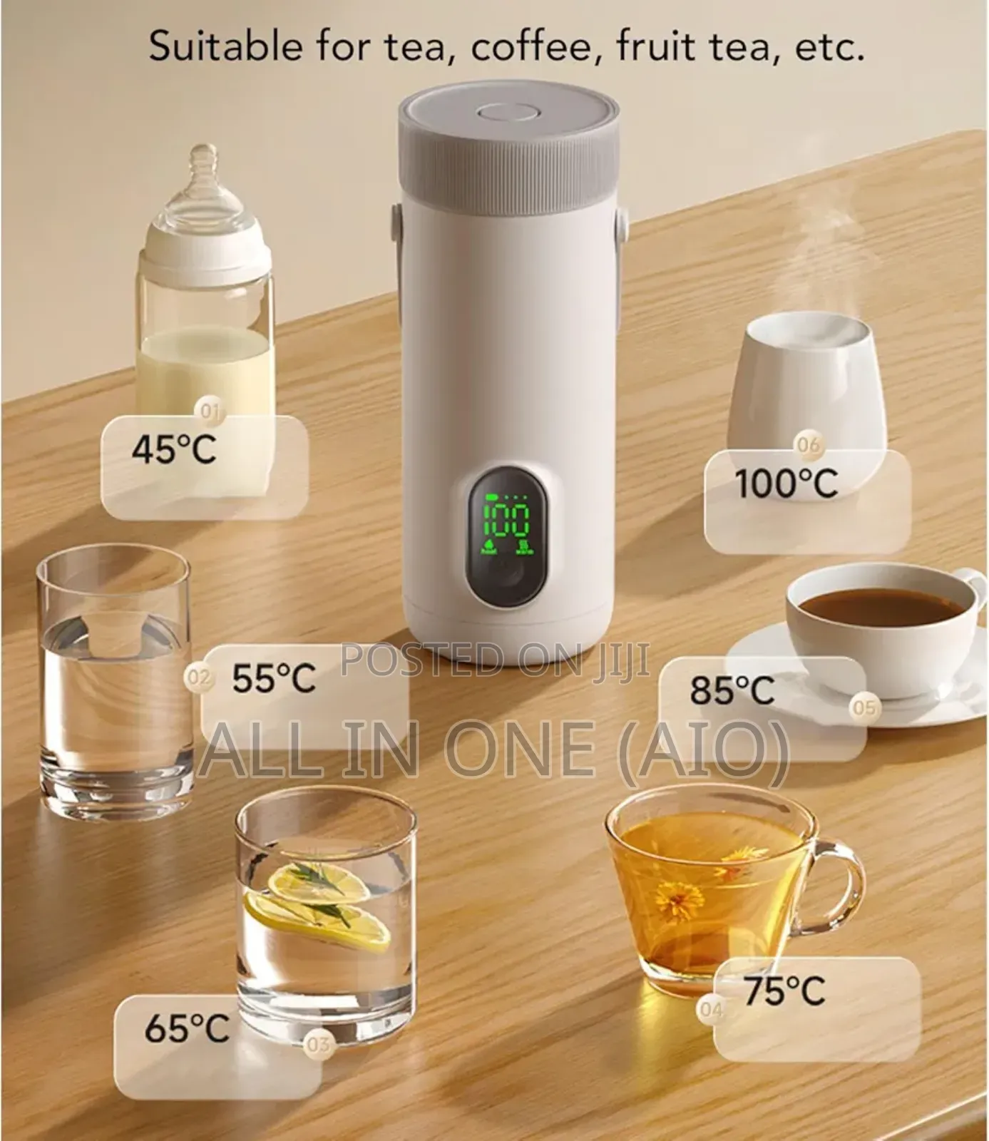 Portable Rechargeable Electric Kettle