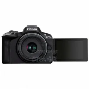 Canon Eos R50 + Rf-S 18-45mm Is STM + Rf-S 55-210mm Is Stm, Black