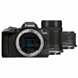Canon Eos R50 + Rf-S 18-45mm Is STM + Rf-S 55-210mm Is Stm, Black