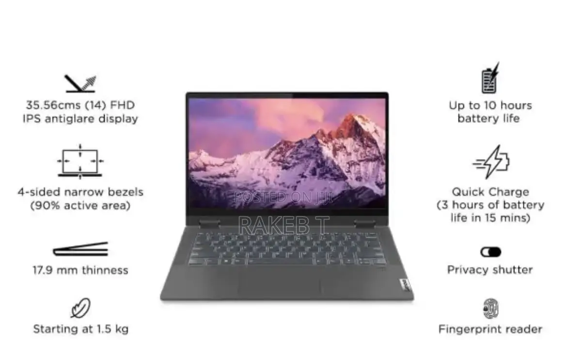 Laptop Lenovo Flex 5 8GB Intel Core I5 SSD 350GB