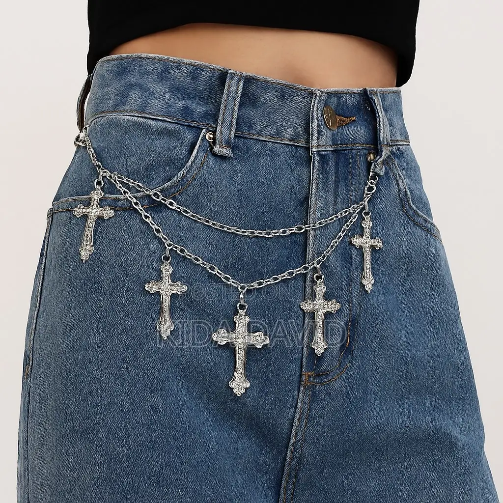 Y2k Cross Chain for Jeans