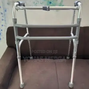 Photo - Folding Walker, 40s Fda Certification Heavy Duty Walking Mobility Aid