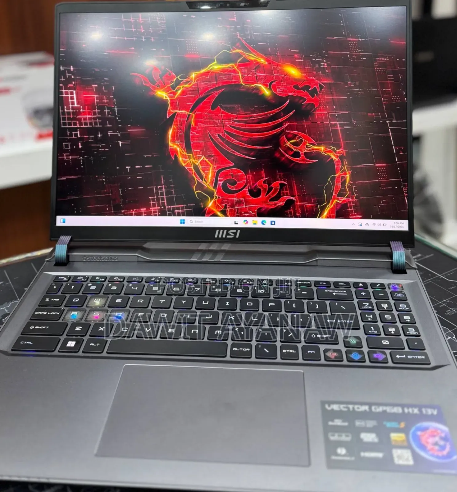 New Laptop MSI Vector GP68 HX 13V 16GB Intel Core I9 SSD 1T