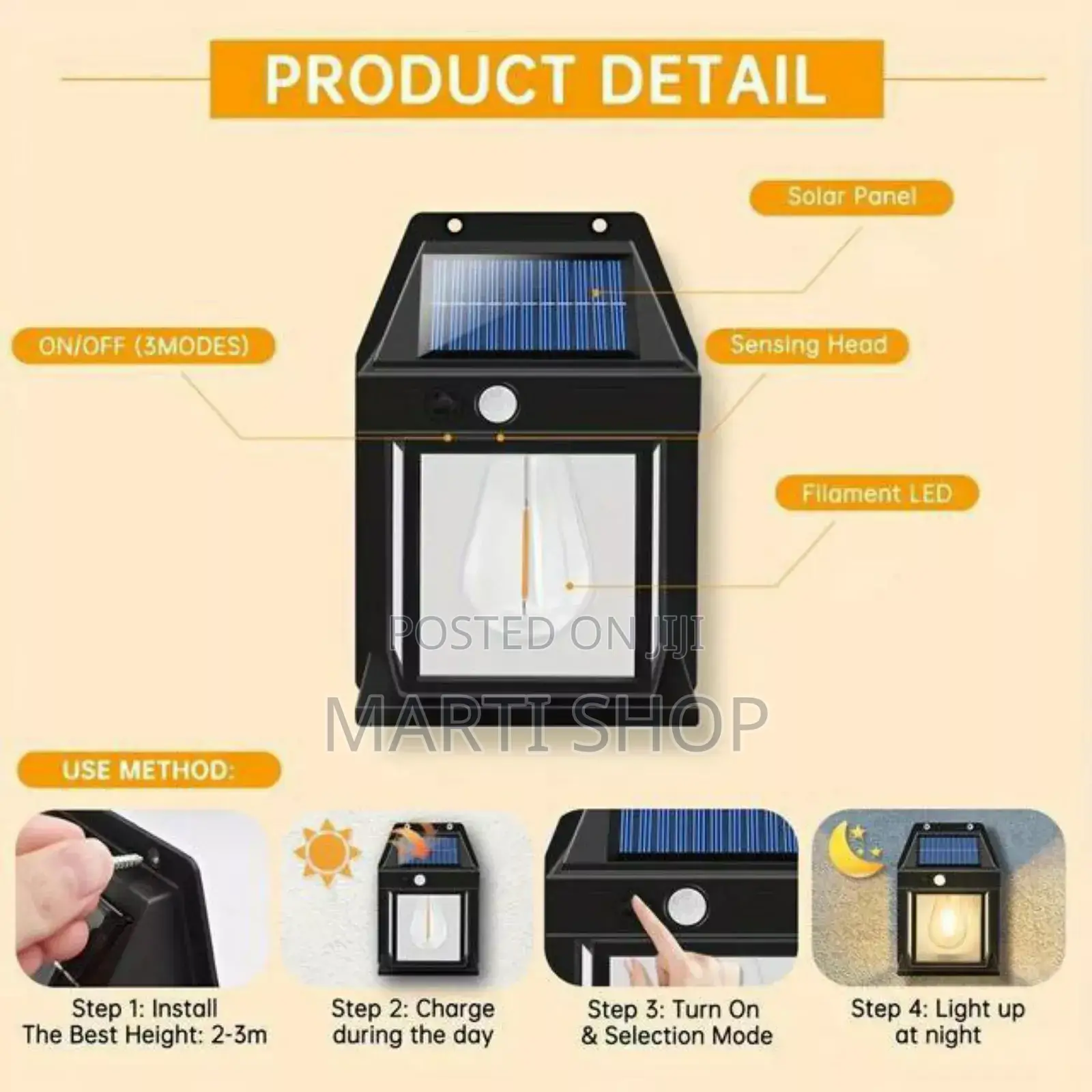 Solar Induction Wall Lamp