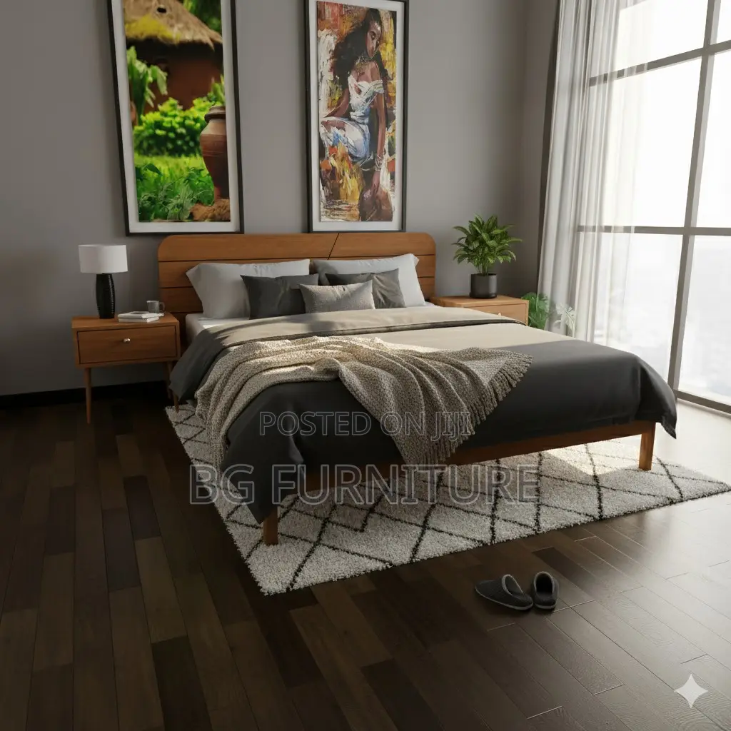 Bed 150 X 190 MDF and Solid Wood