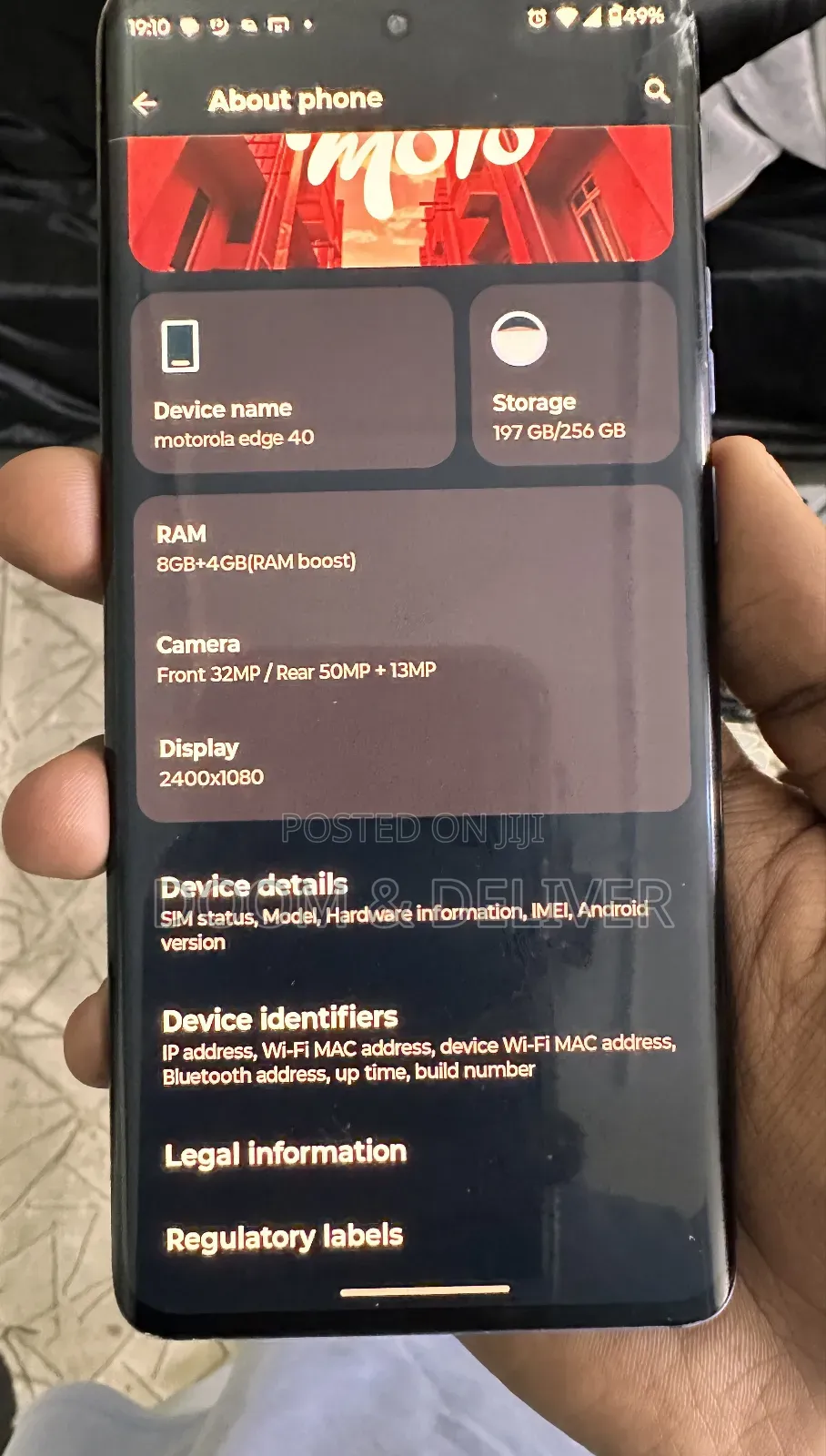 Motorola Edge 40 256 GB Blue