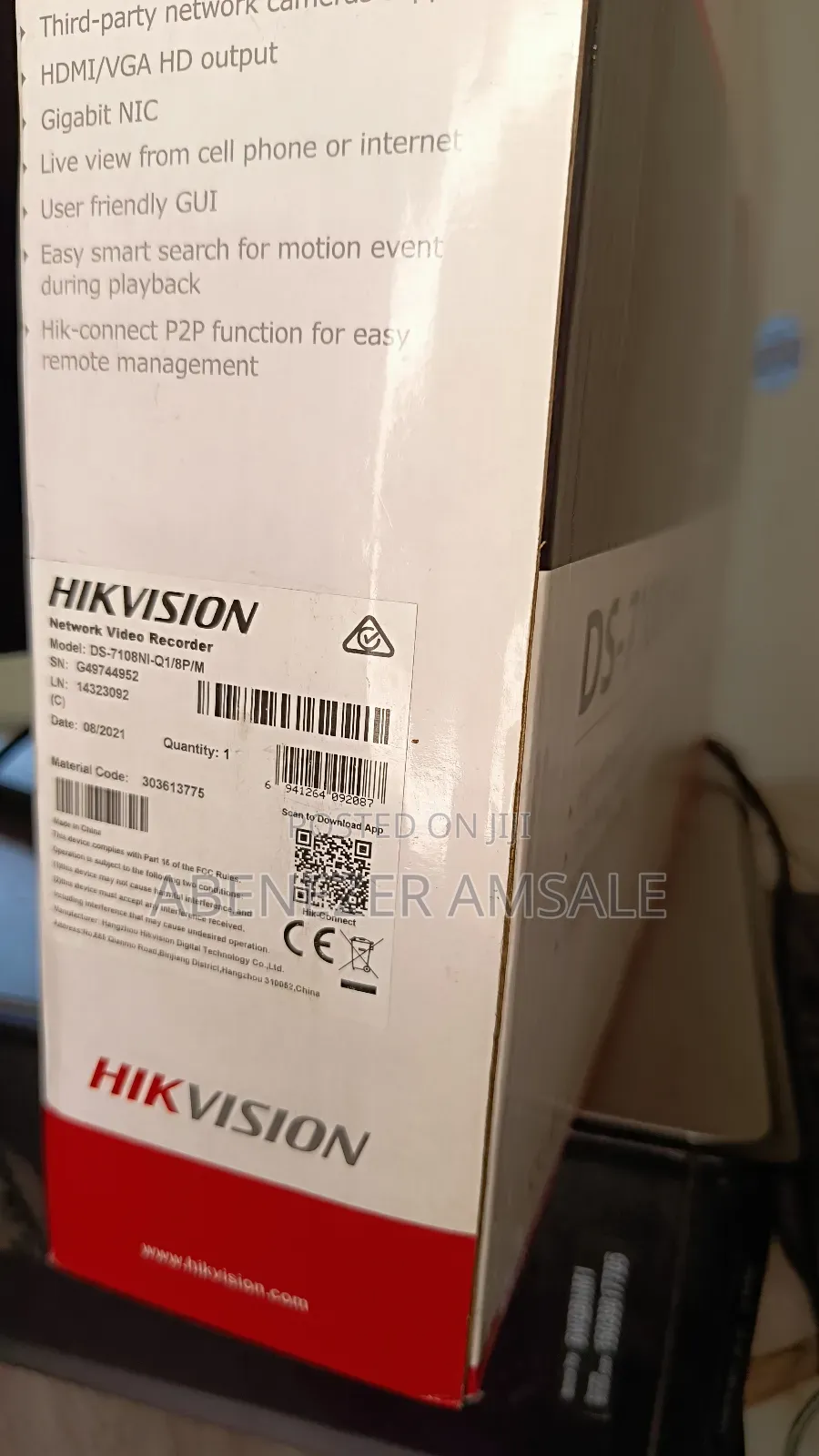 Hikvision NVR 8ch