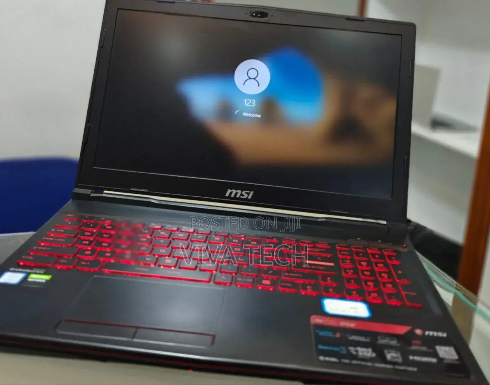 New Laptop MSI GL63 8RC 16GB Intel Core I7 HDD+SSD 1T