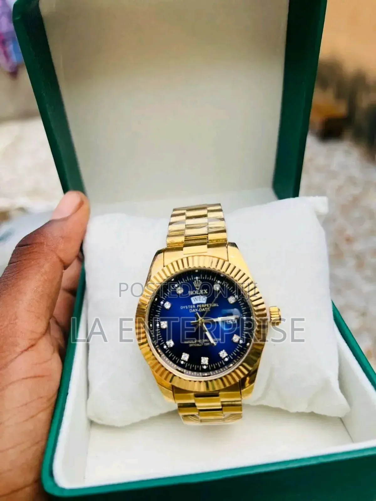 Rolex Blue-Dial Watch