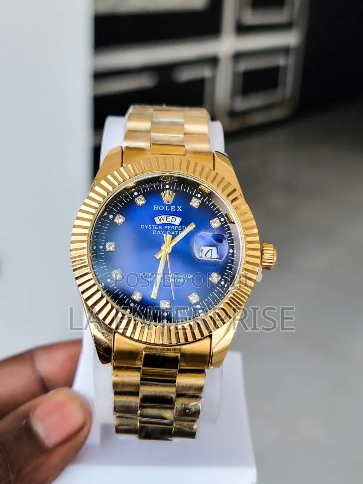 Rolex Blue-Dial Watch