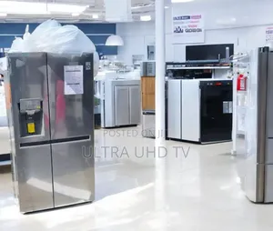 Photo - Lg Uv Nano Knock Twice, See Inside; Side by Side Door Instaview Fridge