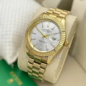 Rolex Gold-White Watch