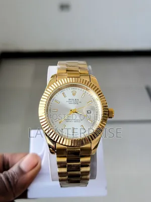 Rolex Gold-White Watch