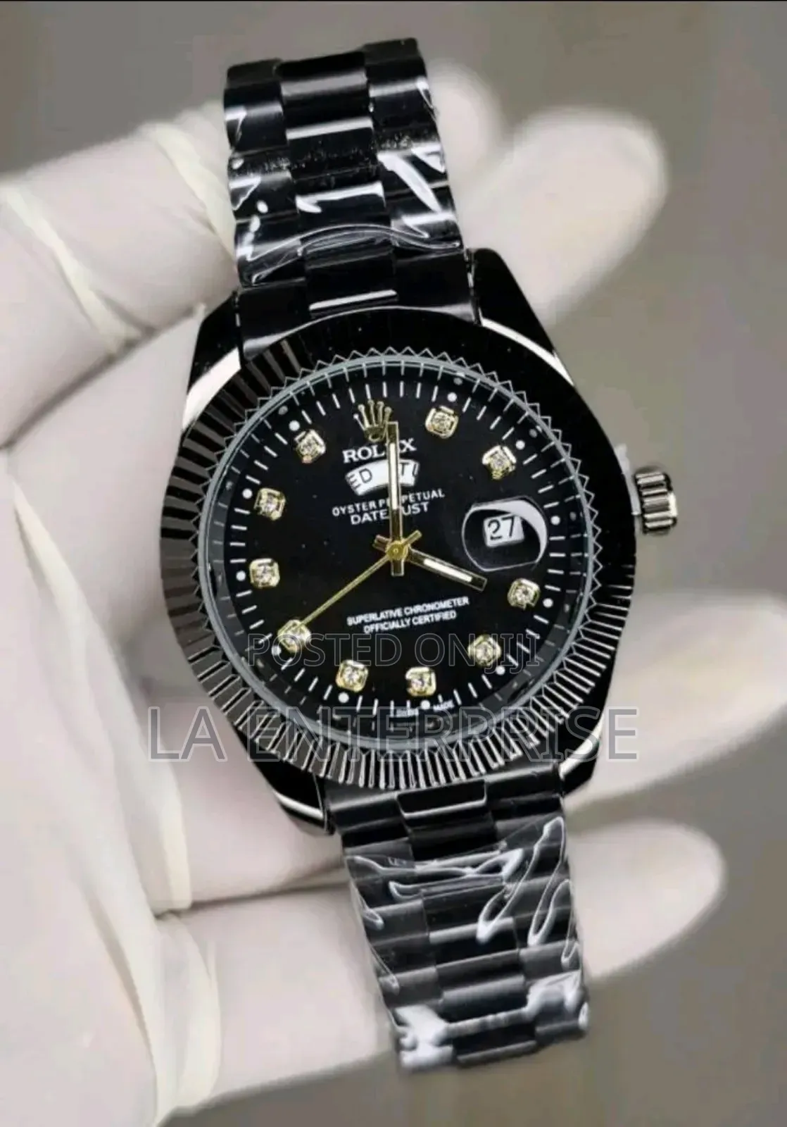 Rolex Fullblack Watch