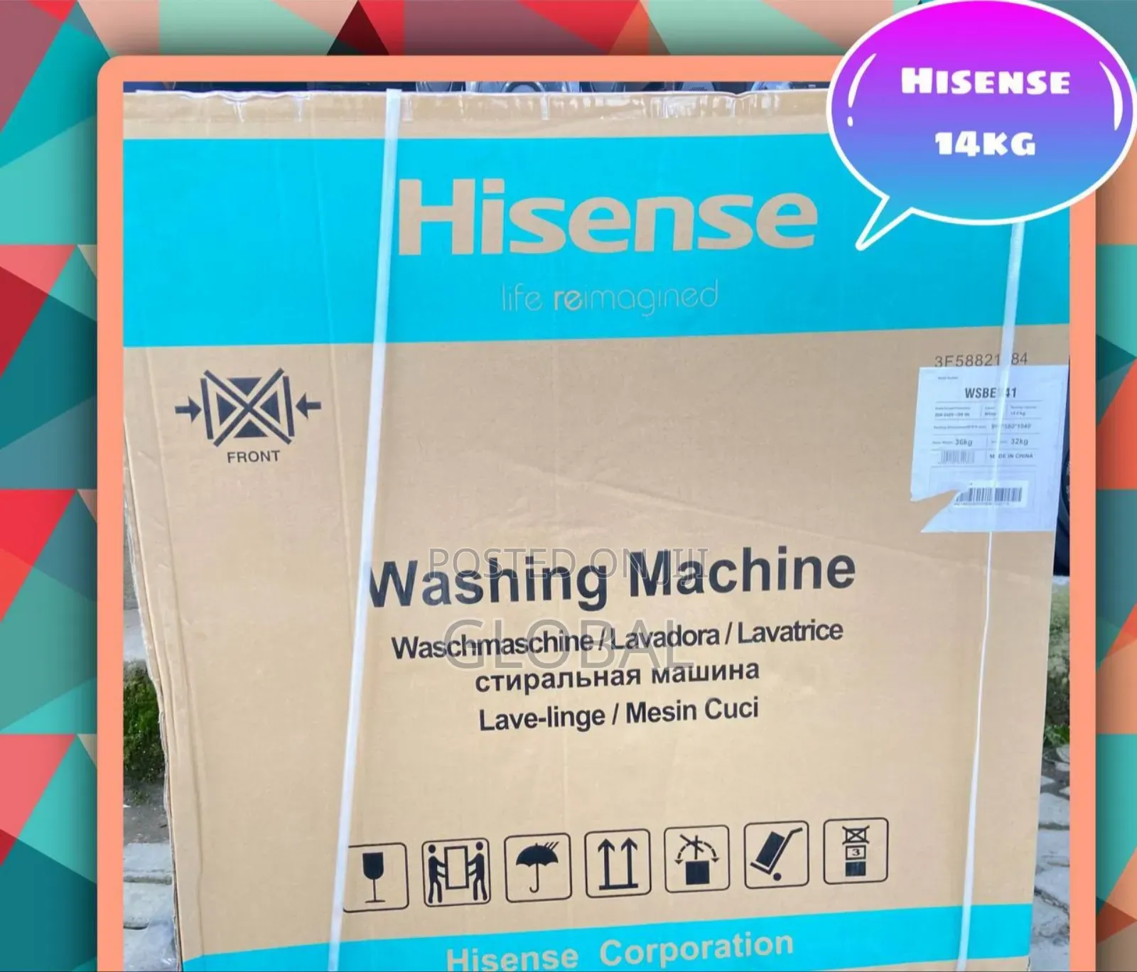 Hisense 14kg Washing 14kg