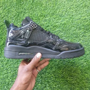 Patent Leather Black Sneakers [On Hand]