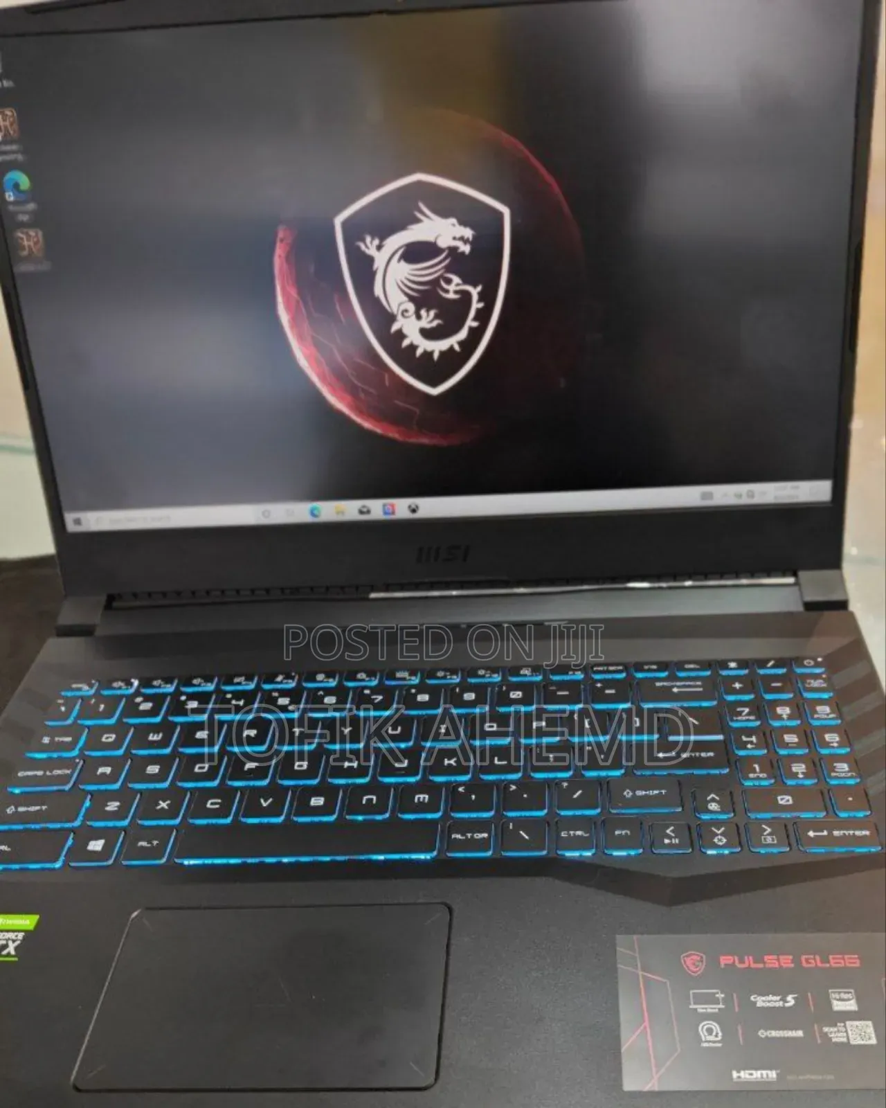New Laptop MSI Pulse GL66 16GB Intel Core I7 SSD 1T