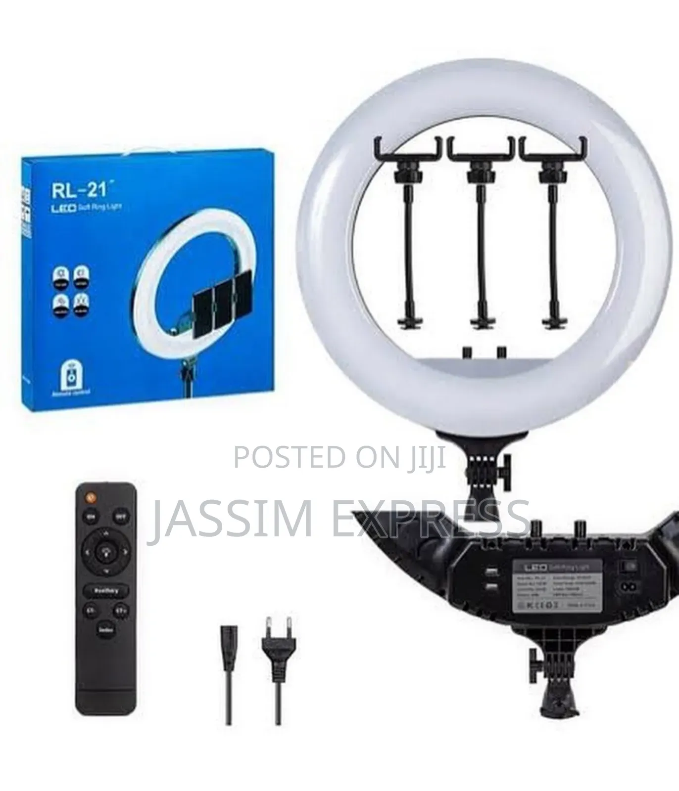 21 Inch Led Soft Ring Light With 3 Phone Holder, Bag and 2 Meter Stand