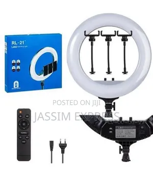 21 Inch Led Soft Ring Light With 3 Phone Holder, Bag and 2 Meter Stand