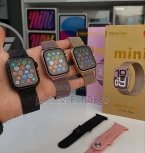 Hainoteko Germany Pink Mini የሴት Smart Watch With 3 Straps