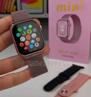 Photo - Hainoteko Germany Pink Mini የሴት Smart Watch With 3 Straps
