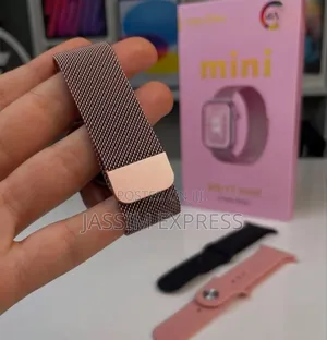 Hainoteko Germany Pink Mini የሴት Smart Watch With 3 Straps