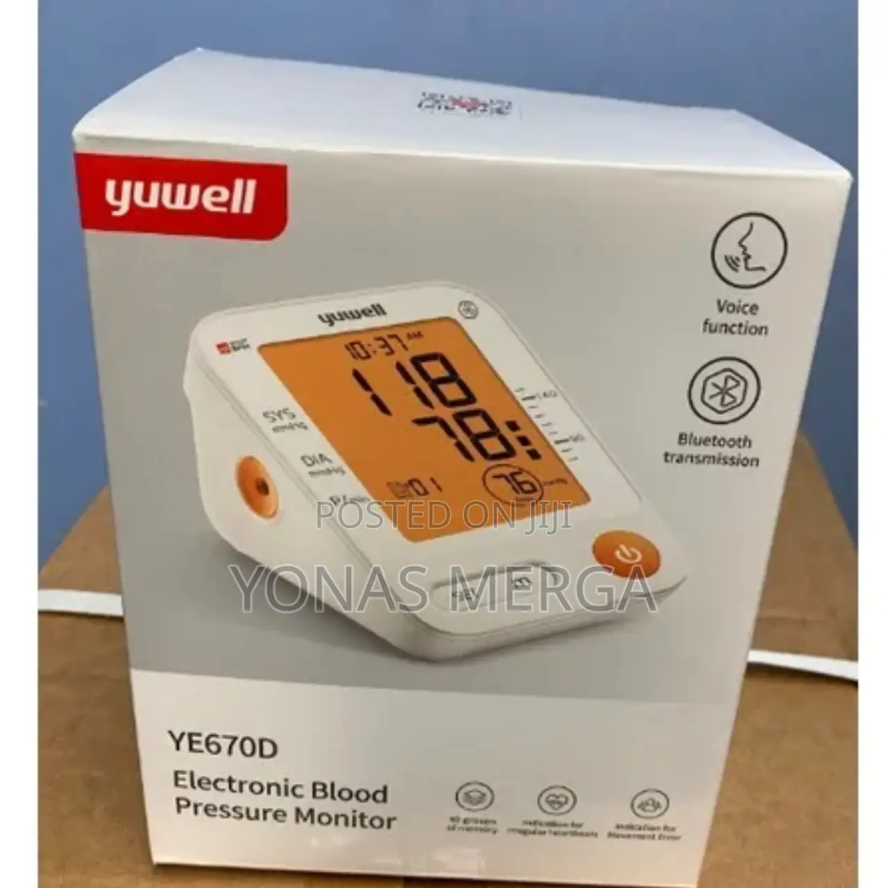 Digital Blood Pressure Monitor (Main Unit)
1 × Adjustable Arm Cuff