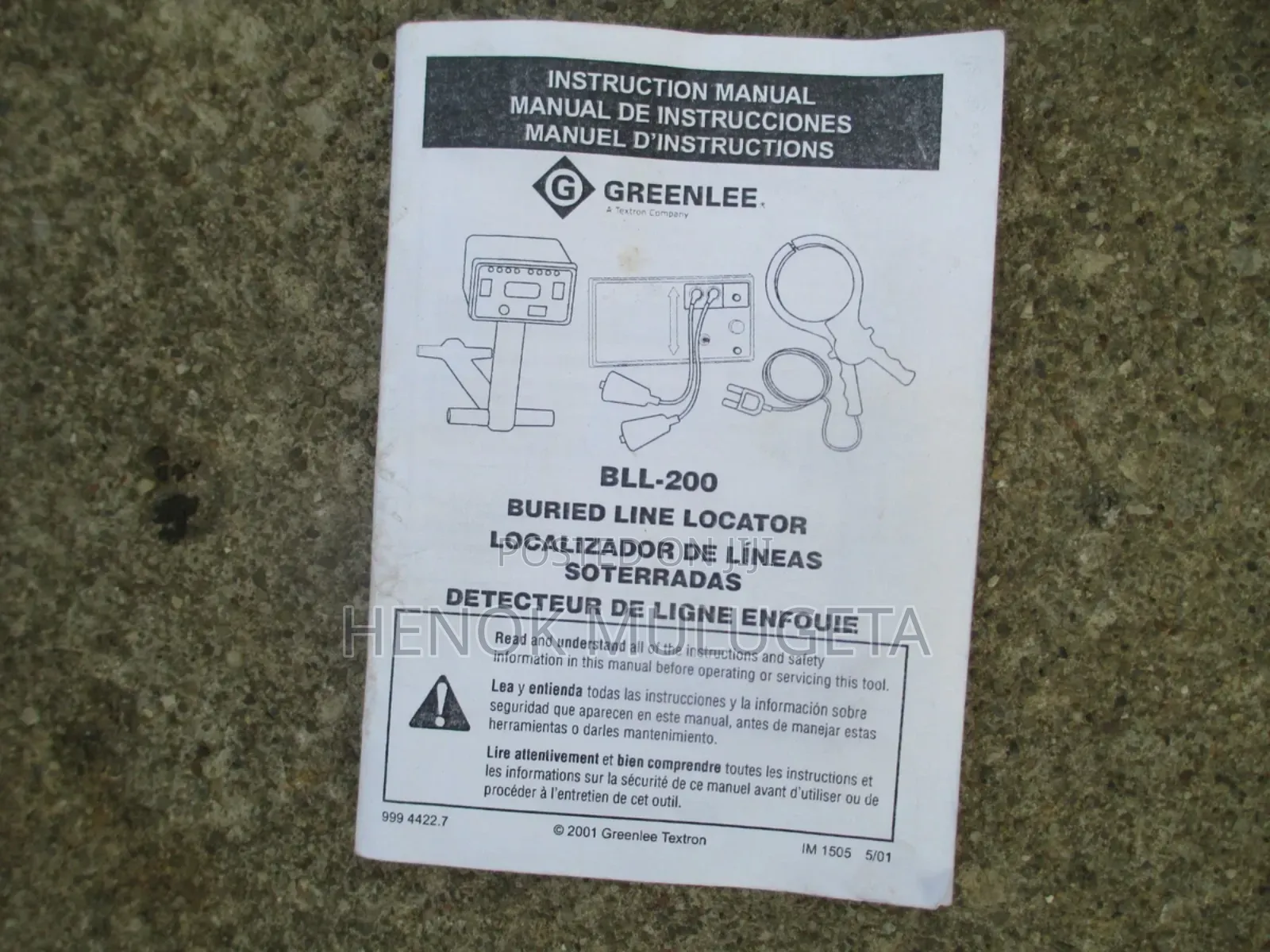 Greenlee BLL-200t Buried Line Locator
