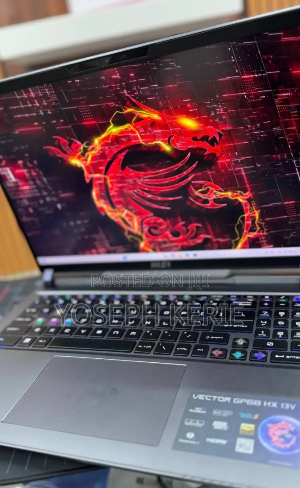 New Laptop MSI Vector GP68 HX 13V 16GB Intel Core i9 SSD 1T