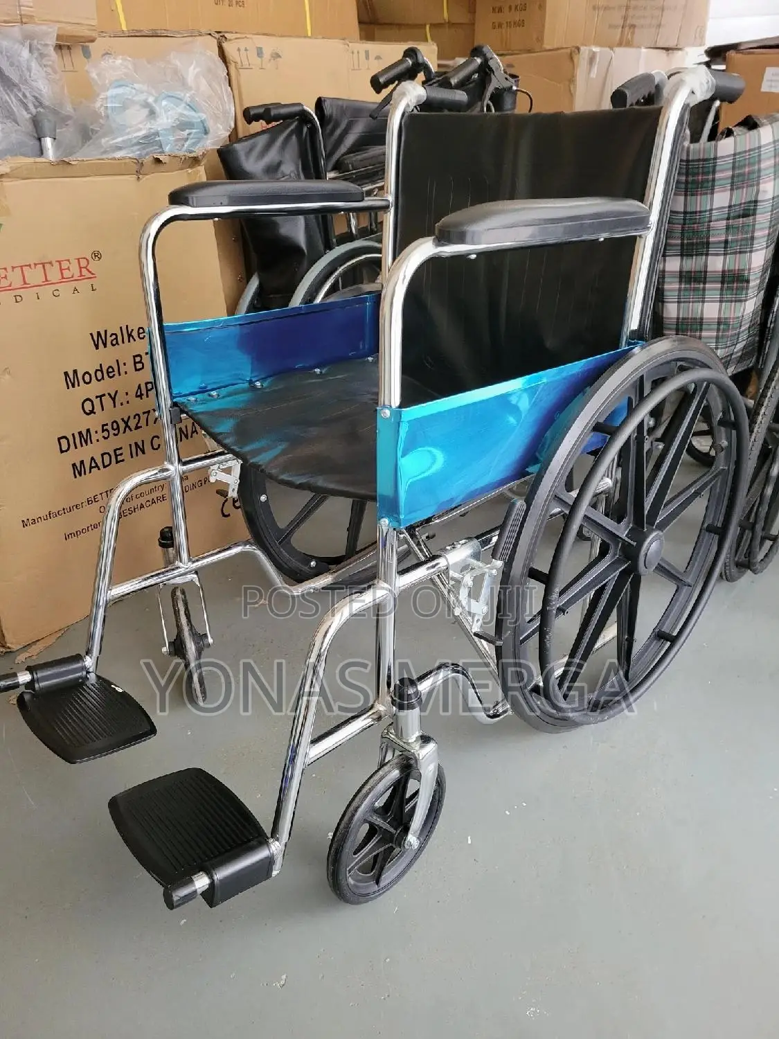 Wheelchair With Steel Frame for Durability櫃嶱walking Aid Wheelchair