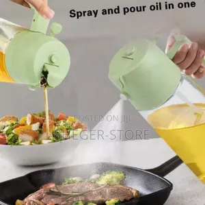 High Class Sprayable and Pourable Oil Bottle ( ከመስታወት የተሰራ )
