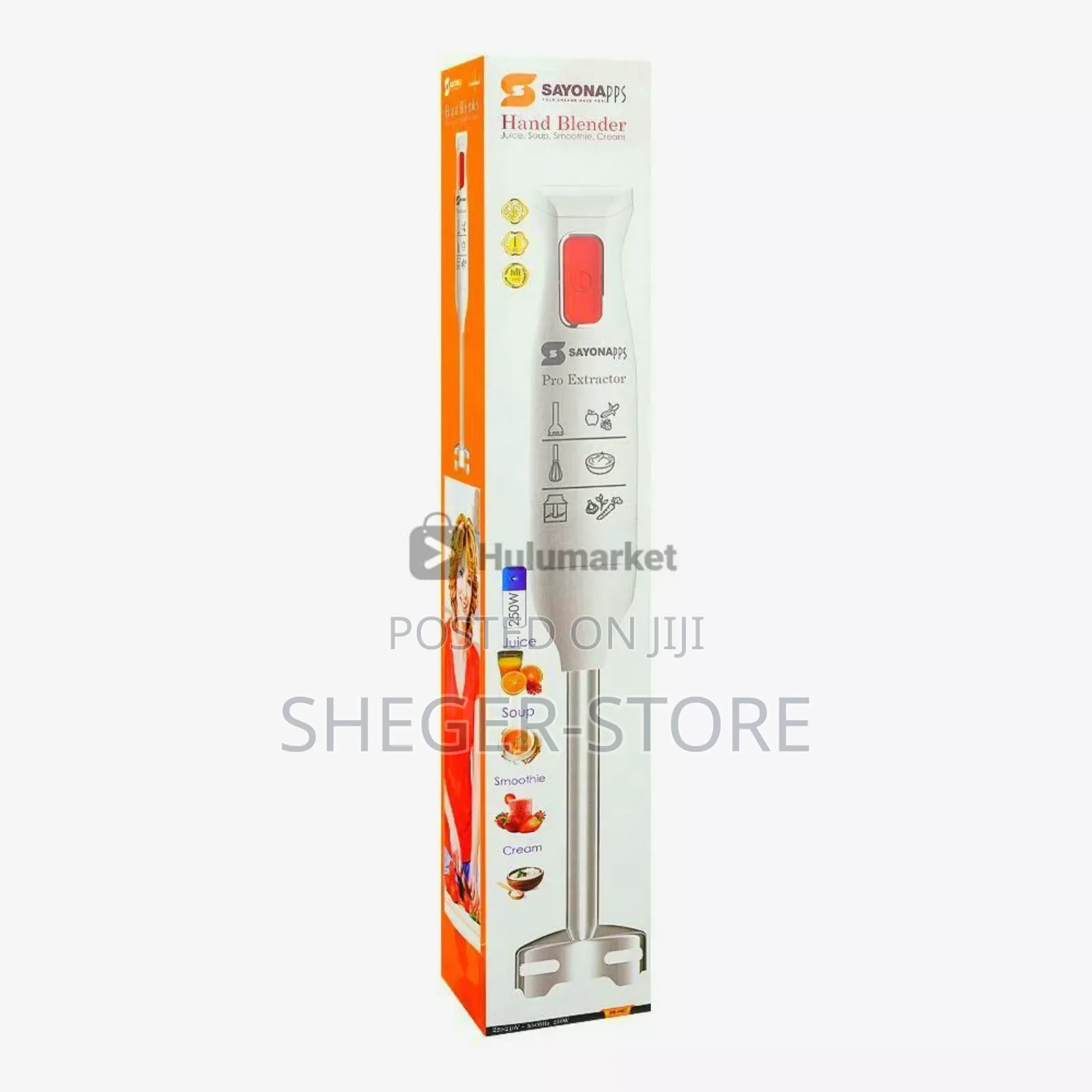 Sayona High Class Hand Blender ( ለልጆች ምግብ, ሱፕ ለማዘጋጀት, ክሬም ለመስራት ,ለስሙዚ