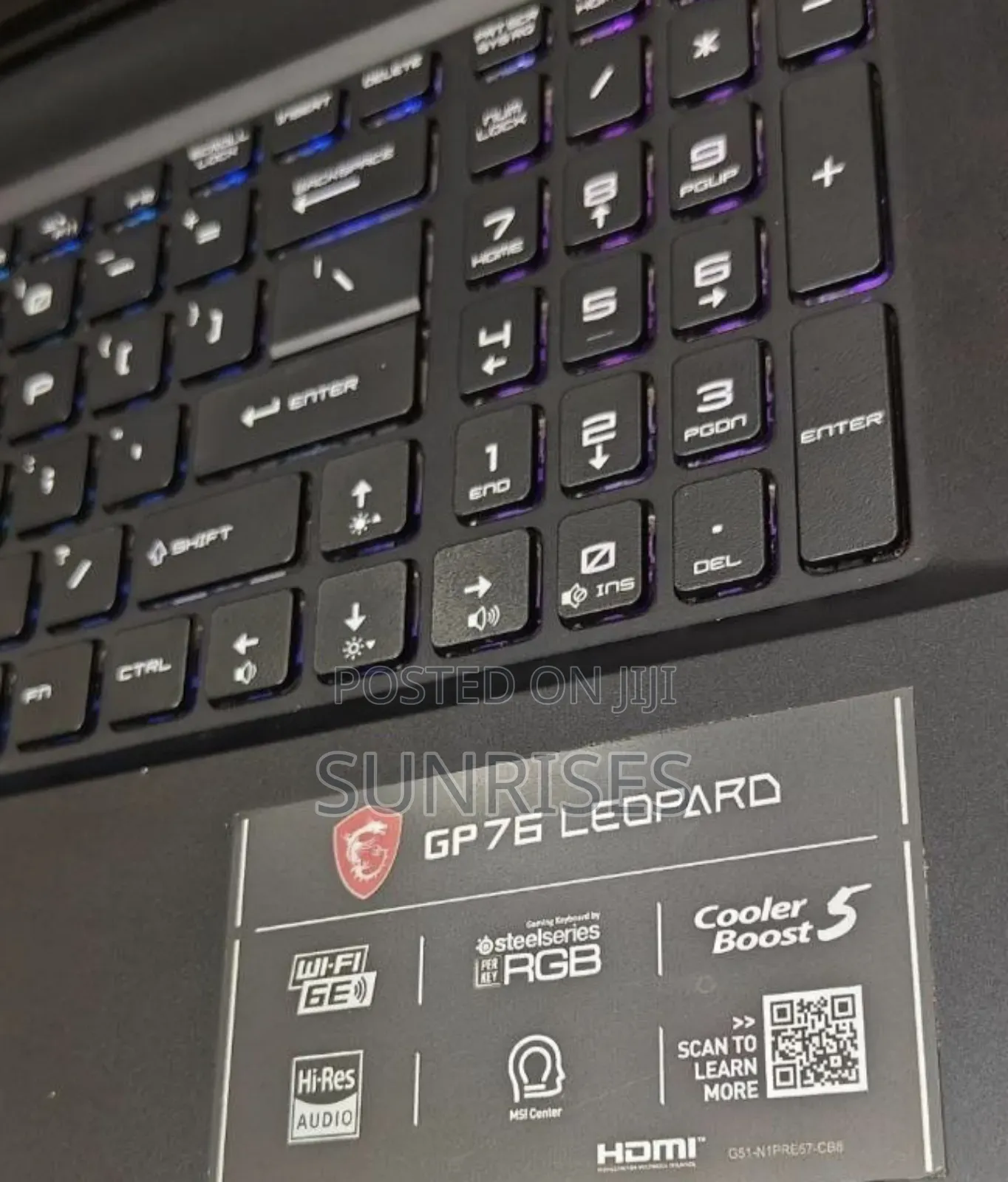 New Laptop MSI GP75 Leopard 16GB Intel Core I7 SSD 1T