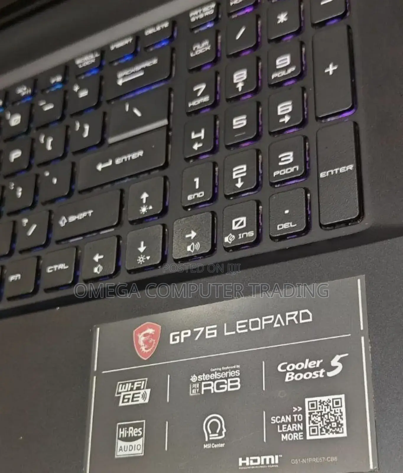 New Laptop MSI GP75 Leopard 16GB Intel Core i7 SSD 1T